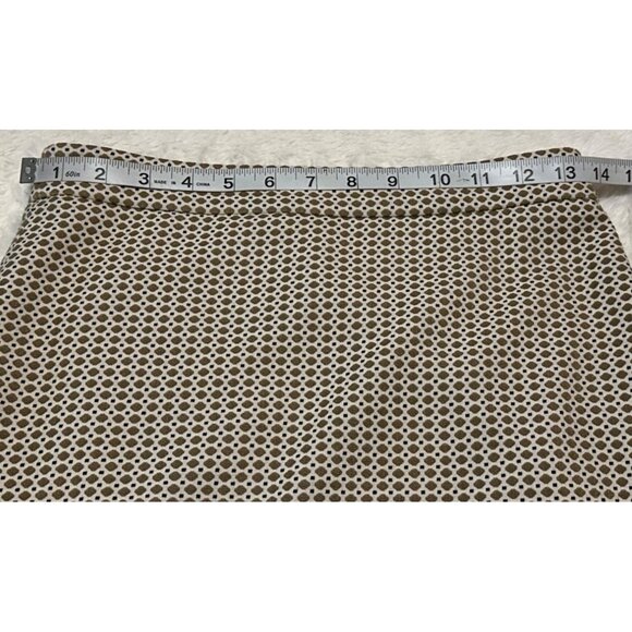 Ann Taylor Pencil Midi Skirt Geometric Print Polyester Blend Women Size 00-READ - Picture 9 of 16